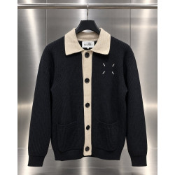MAISON MARGIELA 메종마르지엘라 MM6 배색 카라 니트 가디건