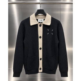 MAISON MARGIELA 메종마르지엘라 MM6 배색 카라 니트 가디건