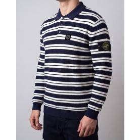 STONE ISLAND 스톤아일랜드 프리미엄 텍스처드 스트라이프 컴퍼스 와펜 니트 3COLOR