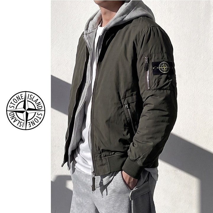 STONE ISLAND 스톤아일랜드 크링클 랩스 봄버자켓 3COLOR